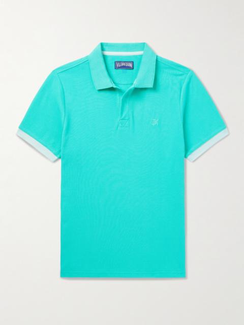 Vilebrequin Slim-Fit Logo-Embroidered Organic Cotton-Piqué Polo Shirt