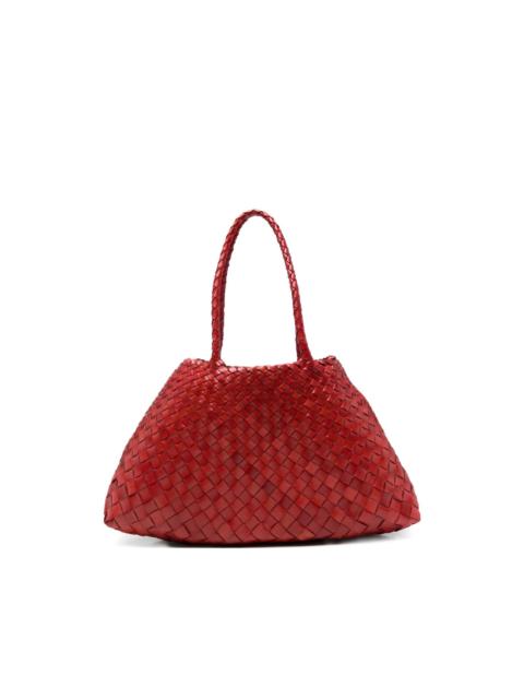 DRAGON DIFFUSION woven handle tote bag