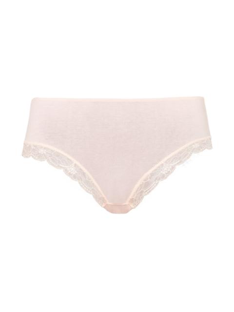 HANRO Cotton Lace Cotton High Cut Brief