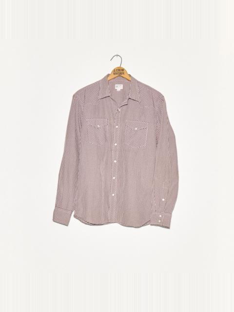 J.CREW Vintage '00s western gingham shirt size large