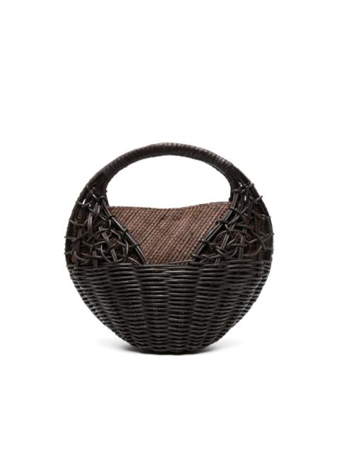 ULLA JOHNSON Sea Shell Wicker bag