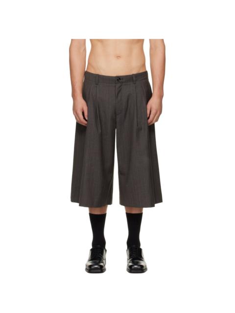 Our Legacy Gray Split Shorts