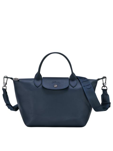 Le Pliage Xtra S Handbag Navy - Leather