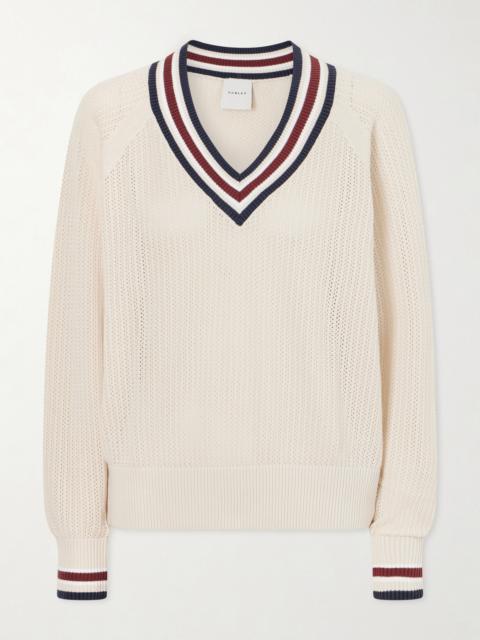 VARLEY Open-knit Cotton Sweater
