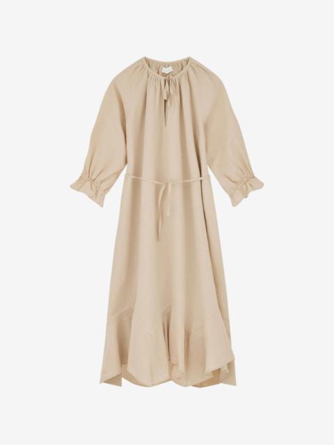 SKALL Benedette ruffled tie-fastening maxi dress