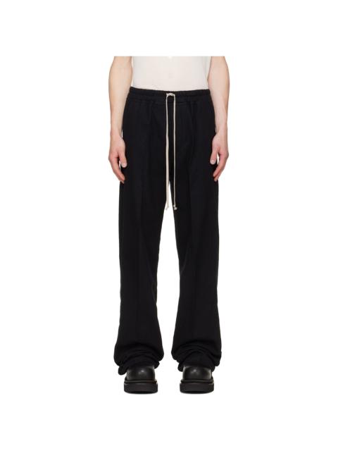 Rick Owens Black Tower Dietrich Drawstring Trousers