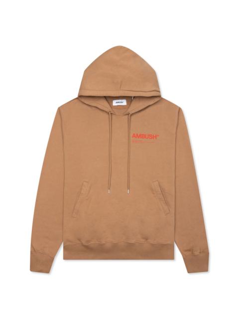 Ambush AMBUSH FLEECE 작업장 HOODIE - NATURAL/VALIANT POPPY