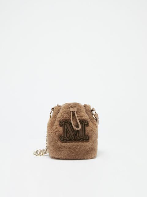 Max Mara Teddy fabric bucket bag