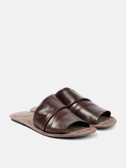 Brunello Cucinelli 가죽 샌들