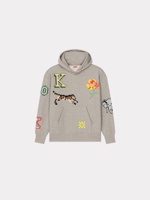 KENZO 'KENZO Pixel' oversized hoodie sweatshirt | REVERSIBLE