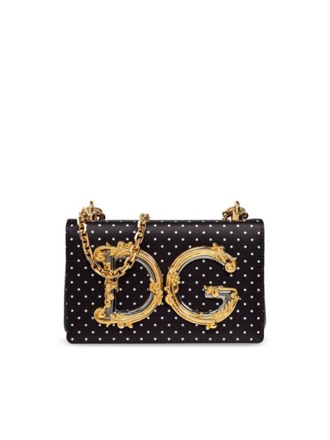 Dolce & Gabbana small DG Baroque satin crossbody bag