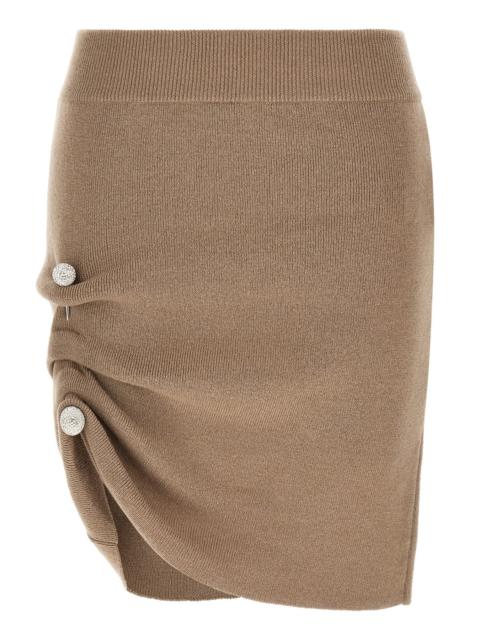 GIUSEPPE DI MORABITO Jewel Pin Skirt