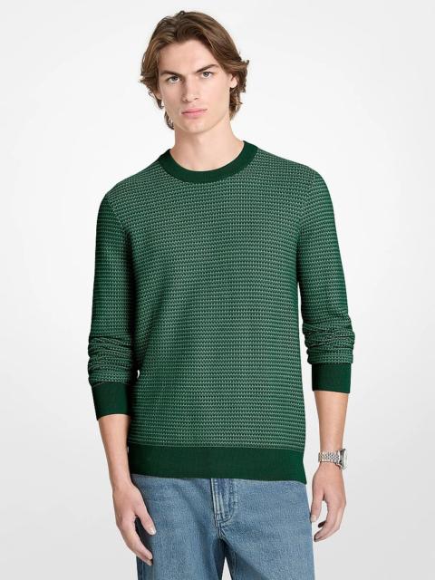 MICHAEL KORS Textured Cotton Sweater