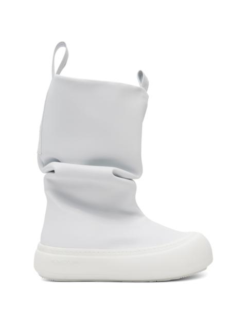 YUME YUME SSENSE Exclusive Off-White Low Fisherman Chelsea Boots