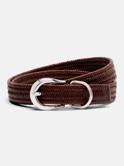 DÉHANCHE Loom braided leather belt