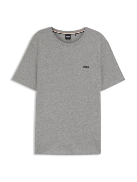 BOSS STRETCH-COTTON REGULAR-FIT T-SHIRT WITH LOGO DETAIL