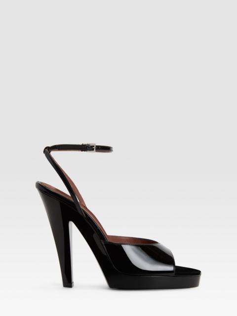 PARIS TEXAS PATENT LEATHER PLATFORM SANDAL