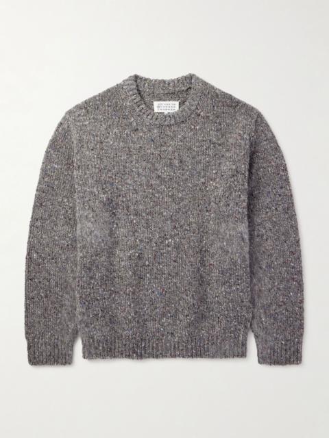 Maison Margiela Distressed Wool Sweater Gray
