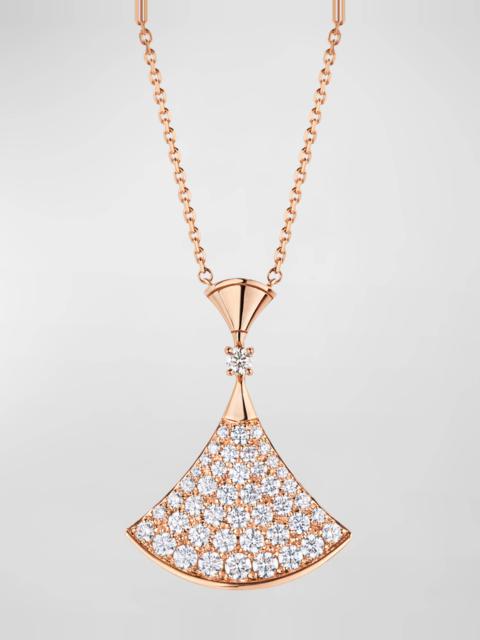 BVLGARI Divas' Dream Diamond Pendant Necklace in 18k Rose Gold