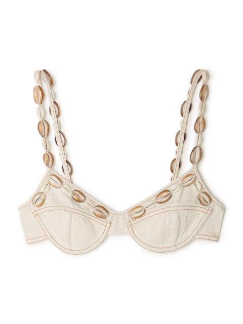 Alanui Ocean Dream Denim Bra