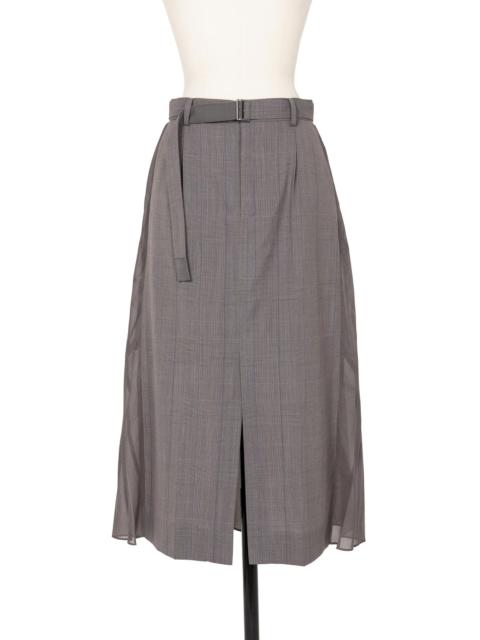 Chalk Stripe / Glencheck Skirt