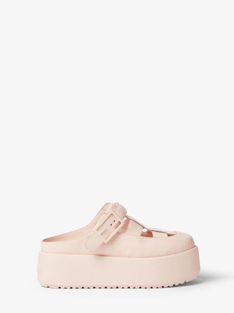 FENDI Fendi Sunshine Pink patent leather sabots