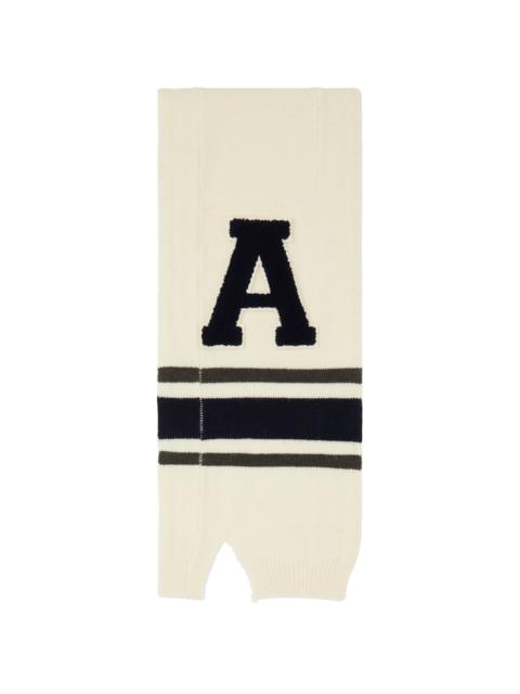 Ambush Off-White Knit Scarf
