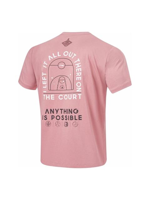 Li-Ning Li-Ning Graphic Basketball T-shirt 'Pink' ATST537-5