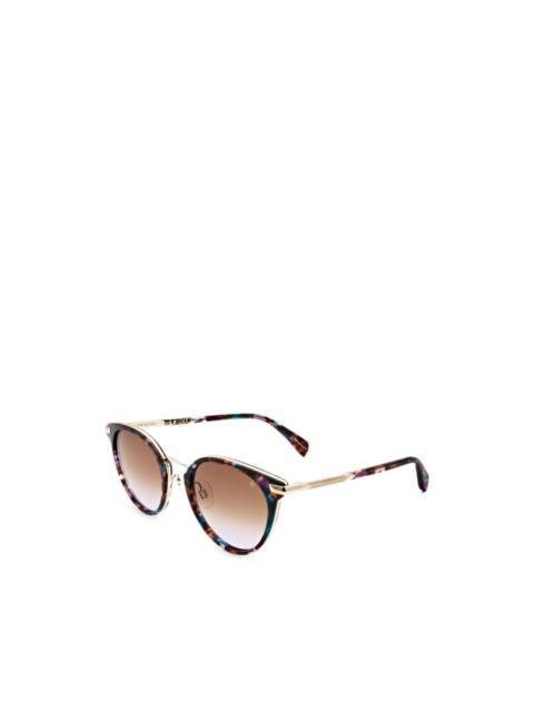 rag & bone tortoiseshell-effect round-frame sunglasses