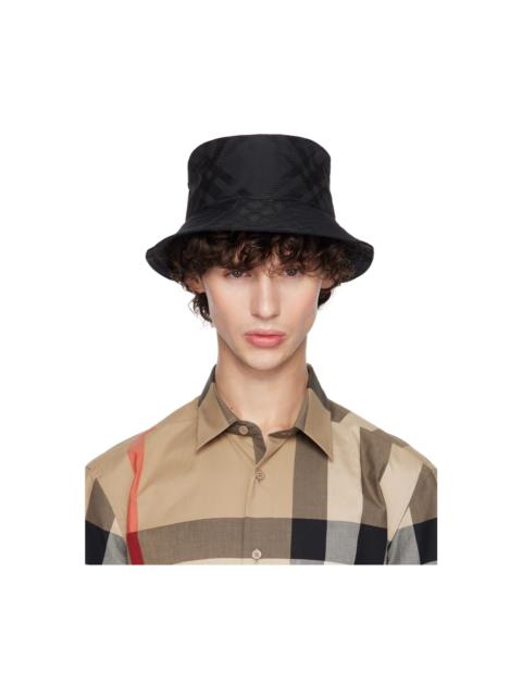Burberry Black Check Bucket Hat