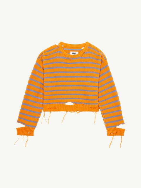 MM6 Maison Margiela Striped jumper