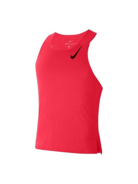 Nike AeroSwift Breathable Training Sports Running Vest 'Red' CJ7836-635