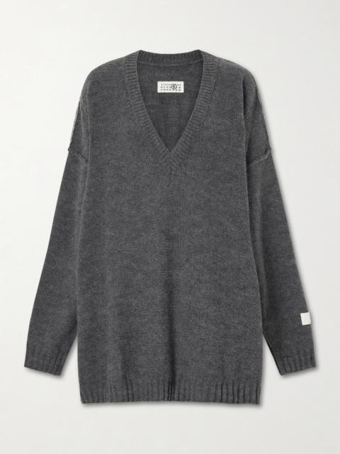 MM6 Maison Margiela Oversized Wool And Alpaca-blend Sweater