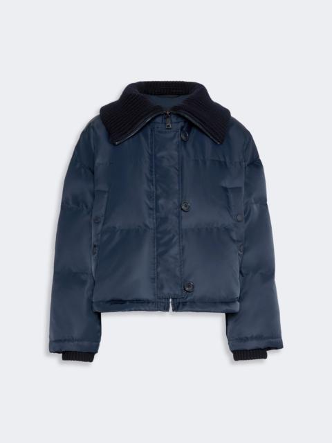 WEEKEND Max Mara EBURNEA Water-repellent technical twill down jacket - NAVY