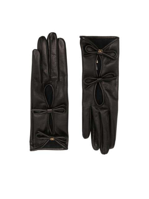 Valentino VLogo Signature bow detail gloves