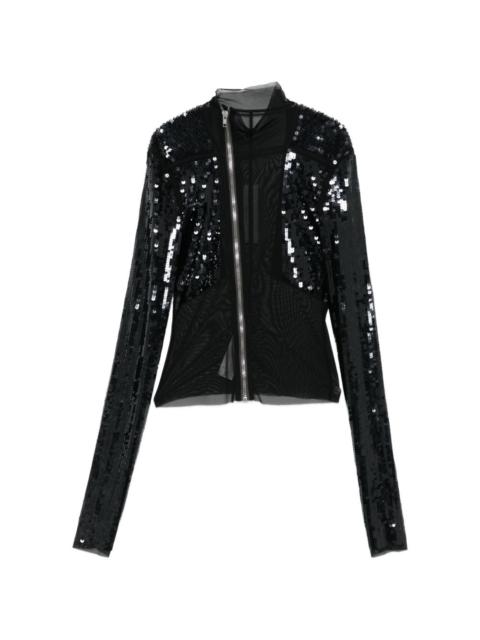 Rick Owens Gary sequin mesh jacket