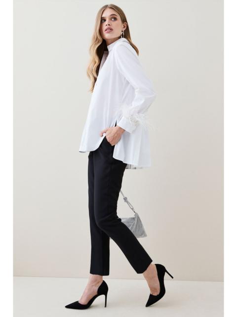 KAREN MILLEN Petite Essential Techno Woven Trouser