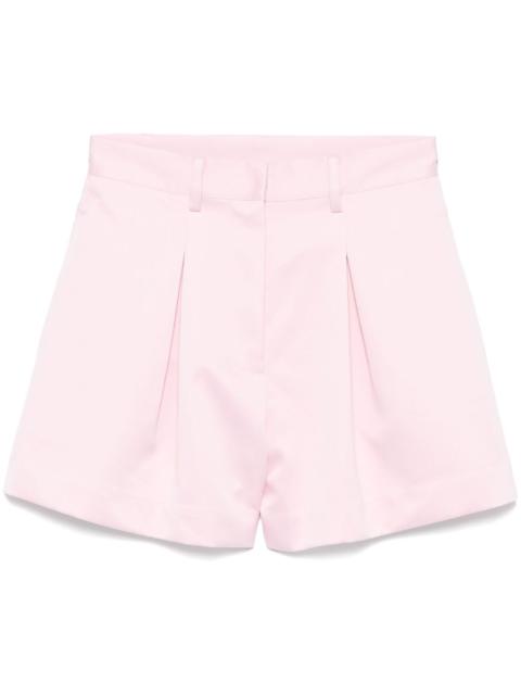 ROTATE satin high-waisted shorts