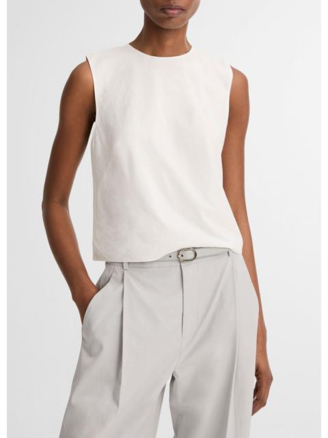 Vince Linen Crew Neck Shell