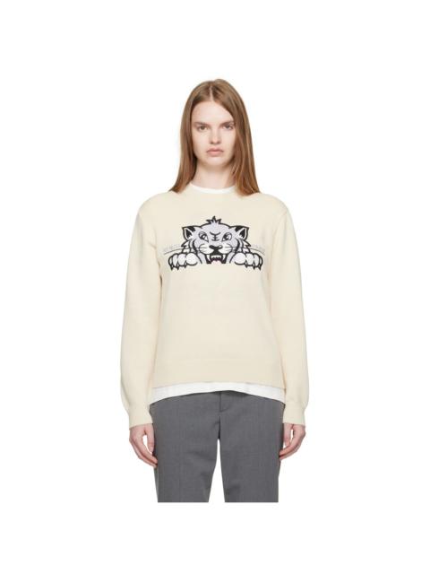 KENZO Beige Kenzo Paris 'KENZO Happy Tiger' Sweater
