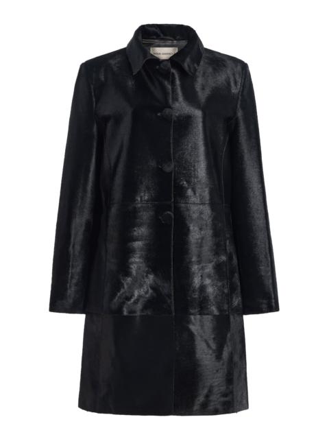 NOUR HAMMOUR Stella Pony Hair Coat