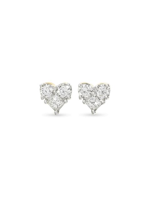 STONE AND STRAND Piece of My Heart Studs