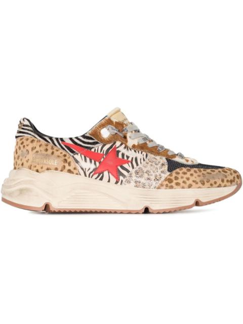 Golden Goose Running Sole Safari Print Multi