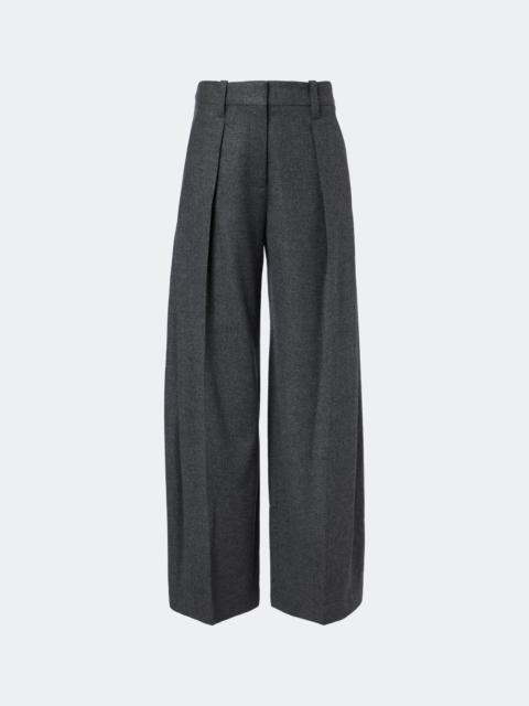 Brunello Cucinelli Pleated wool and cashmere wide-leg pants