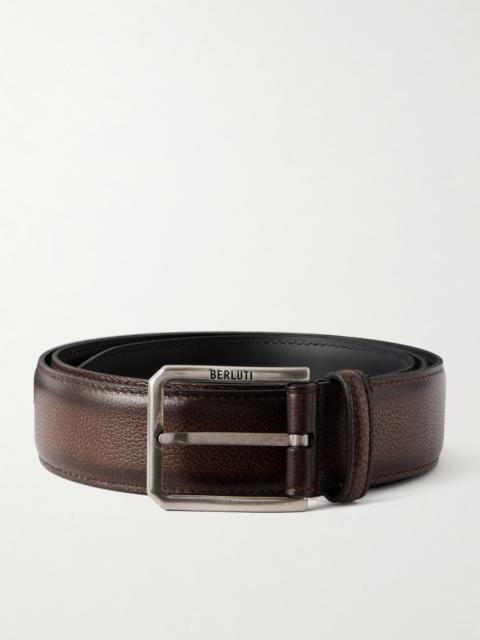 Berluti 3cm Full-Grain Venezia Softy Leather Belt