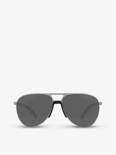 PS 51XS Linea Rossa pilot-frame metal sunglasses
