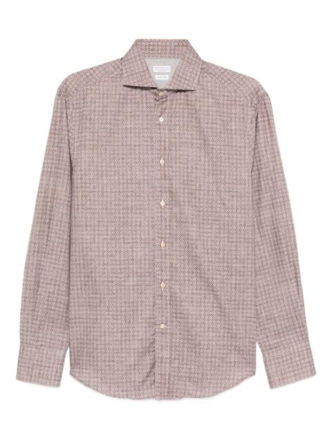 Brunello Cucinelli patterned shirt