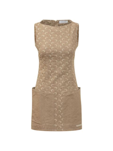 Marine Serre Jersey Jacquard Towel Mini Dress | REVERSIBLE