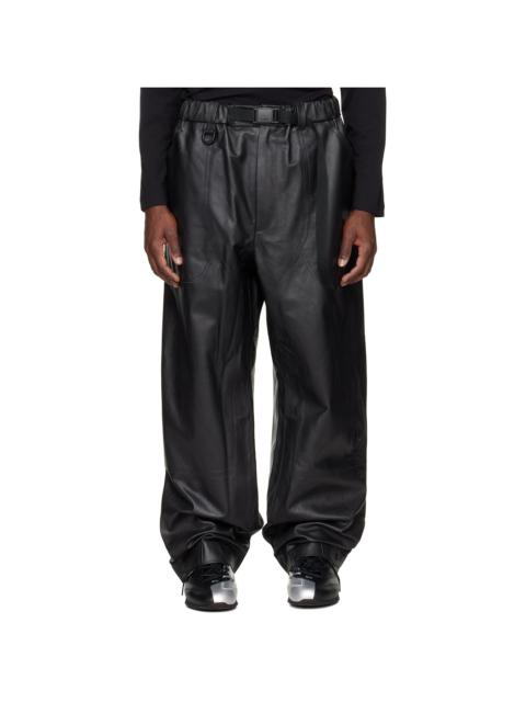 Y-3 Black Mercedes-AMG F1 Edition Racing Leather Pants