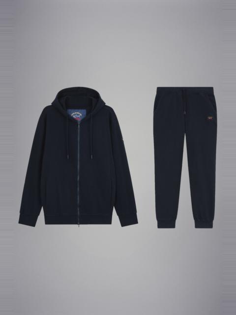 Paul & Shark COTTON FULL ZIP TRACKSUIT WITH ICONIC BADGE